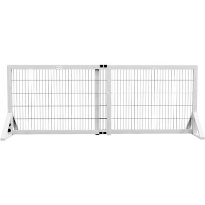 PawHut Barrière de sécurité pour Chien, barrière de Protection à 2 Panneaux Largeur réglable 101-181L x 44l x 67H cm, barrière pour escalier, Porte, couloirs, en Bois de pin et Acier, Blanc - Publicité PawHut Barrière de sécurité pour Chien, barrière de Protection à 2 Panneaux Largeur réglable 101-181L x 44l x 67H cm, barrière pour escalier, Porte, couloirs, en Bois de pin et Acier, Blanc - Publicité