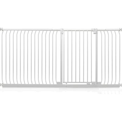 Safetots Barrière de Sécurité Extra Haute Elite, Barrière d'Escalier à Fixation par Pression, Barrière de Sécurité pour Bébé pour Portes, 207cm 216cm, Hauteur Extra Haute de 100cm, Couleur Blanc Mat - Publicité Safetots Barrière de Sécurité Extra Haute Elite, Barrière d'Escalier à Fixation par Pression, Barrière de Sécurité pour Bébé pour Portes, 207cm 216cm, Hauteur Extra Haute de 100cm, Couleur Blanc Mat - Publicité