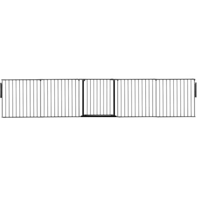 Safetots Séparateur de Pièce Multi-Panneau Premium, jusqu'à 370cm de Largeur, Barrière Flexible Multi-Panneau avec Porte pour Bébés et Tout-Petits, 70cm de Haut, Couleur Noir - Publicité Safetots Séparateur de Pièce Multi-Panneau Premium, jusqu'à 370cm de Largeur, Barrière Flexible Multi-Panneau avec Porte pour Bébés et Tout-Petits, 70cm de Haut, Couleur Noir - Publicité