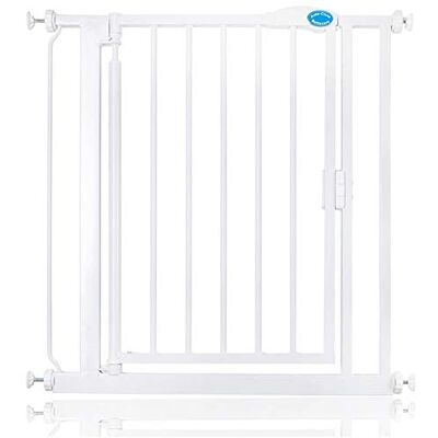 Bettacare Barrière de Sécurité à Fermeture Automatique, Barrière de Sécurité à Pression pour Bébé, Sécurité pour Portes et Couloirs, 75cm 82,2cm, Couleur Blanc - Publicité Bettacare Barrière de Sécurité à Fermeture Automatique, Barrière de Sécurité à Pression pour Bébé, Sécurité pour Portes et Couloirs, 75cm 82,2cm, Couleur Blanc - Publicité