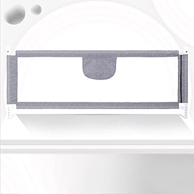 LANTUS Barrière de lit de 200 cm Protection Contre Les Chutes Réglable en Hauteur- Barrière de lit pour Tout-Petits Barrière de lit avec Filet aéré Sûr, Facile à monter-2m-gris - Publicité LANTUS Barrière de lit de 200 cm Protection Contre Les Chutes Réglable en Hauteur- Barrière de lit pour Tout-Petits Barrière de lit avec Filet aéré Sûr, Facile à monter-2m-gris - Publicité