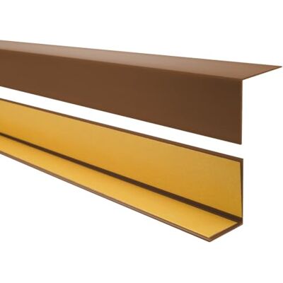 Garmin Cornière PVC 20 x 10 mm Rigide Marron, 200 cm - Publicité Garmin Cornière PVC 20 x 10 mm Rigide Marron, 200 cm - Publicité