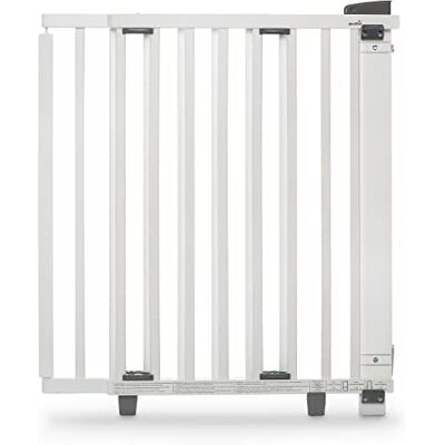 Geuther Barrière de sécurité pivotante bois blanc porte 68 à 109 cm - Publicité Geuther Barrière de sécurité pivotante bois blanc porte 68 à 109 cm - Publicité