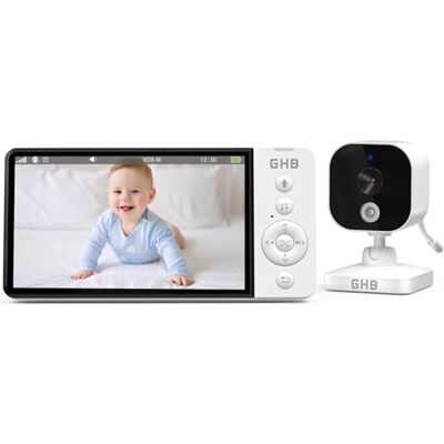 GHB Babyphone Camera 5" 2,4 GHz sans WiFi VOX Mode Vision Nocturne - Publicité GHB Babyphone Camera 5" 2,4 GHz sans WiFi VOX Mode Vision Nocturne - Publicité