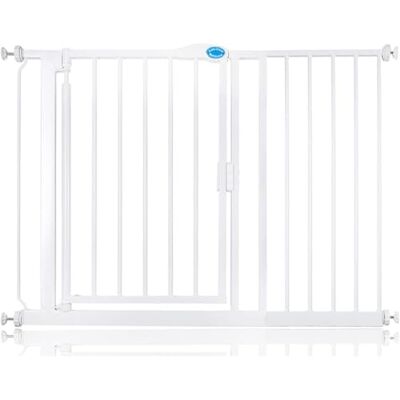 Bettacare Barrière de Sécurité à Fermeture Automatique, Barrière de Sécurité à Pression pour Bébé, Sécurité pour Portes et Couloirs, 111cm 118cm, Couleur Blanc - Publicité Bettacare Barrière de Sécurité à Fermeture Automatique, Barrière de Sécurité à Pression pour Bébé, Sécurité pour Portes et Couloirs, 111cm 118cm, Couleur Blanc - Publicité
