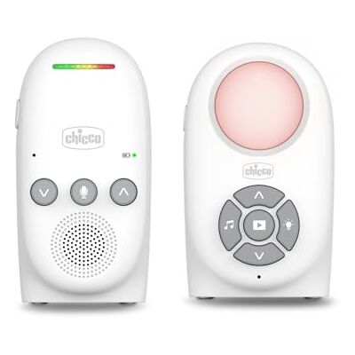 Chicco Babyphone audio numérique avec technologie DECT, connexion sécurisée et anti-interférences, communication bidirectionnelle, 5 berceuses, mode VOX à économie d'énergie et portée longue distance - Publicité Chicco Babyphone audio numérique avec technologie DECT, connexion sécurisée et anti-interférences, communication bidirectionnelle, 5 berceuses, mode VOX à économie d'énergie et portée longue distance - Publicité