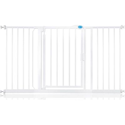Bettacare Barrière de Sécurité à Fermeture Automatique, Barrière de Sécurité à Pression pour Bébé, Sécurité pour Portes et Couloirs, 147cm 154cm, Couleur Blanc - Publicité Bettacare Barrière de Sécurité à Fermeture Automatique, Barrière de Sécurité à Pression pour Bébé, Sécurité pour Portes et Couloirs, 147cm 154cm, Couleur Blanc - Publicité