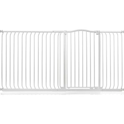 Safetots Barrière de Sécurité Supérieure Extra Haute avec Design Courbé, Barrière à Pression pour Escaliers, 198cm 207cm, Hauteur Extra Haute de 100cm, Couleur Blanc Mat - Publicité Safetots Barrière de Sécurité Supérieure Extra Haute avec Design Courbé, Barrière à Pression pour Escaliers, 198cm 207cm, Hauteur Extra Haute de 100cm, Couleur Blanc Mat - Publicité