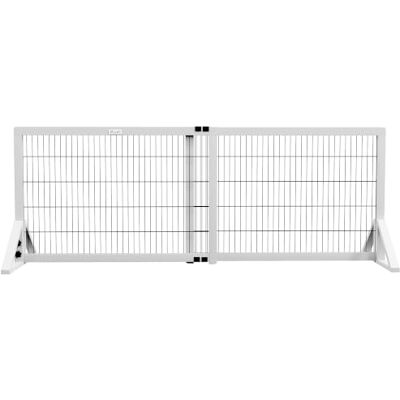 PawHut Barrière de sécurité pour Chien, barrière de Protection à 2 Panneaux Largeur réglable 101-181L x 44l x 67H cm, barrière pour escalier, Porte, couloirs, en Bois de pin et Acier, Blanc - Publicité PawHut Barrière de sécurité pour Chien, barrière de Protection à 2 Panneaux Largeur réglable 101-181L x 44l x 67H cm, barrière pour escalier, Porte, couloirs, en Bois de pin et Acier, Blanc - Publicité