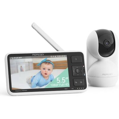 momcozy Babyphone BM03, Écran 5.5" HD 1080P, Batterie 5800mAh, Vox, Noir - Publicité momcozy Babyphone BM03, Écran 5.5" HD 1080P, Batterie 5800mAh, Vox, Noir - Publicité