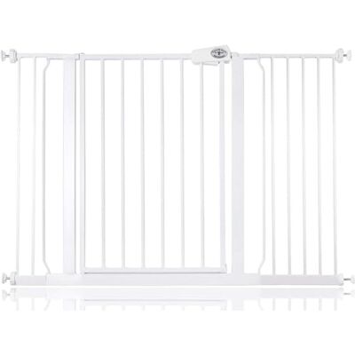 Bettacare Barrière de Sécurité Easy Fit, Barrière d'Escalier à Fixation par Pression pour Bébé, Installation Facile pour Portes, Couloirs et Espaces, 120,3cm 128,3cm, Couleur Blanc - Publicité Bettacare Barrière de Sécurité Easy Fit, Barrière d'Escalier à Fixation par Pression pour Bébé, Installation Facile pour Portes, Couloirs et Espaces, 120,3cm 128,3cm, Couleur Blanc - Publicité