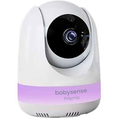 Babysense Prisma Caméra Supplémentaire pour Vidéo Babyphone, Panoramique, Inclinaison, Zoom, Rétroaction Bidirectionnelle, Grande Portée, Vision Nocturne, Veilleuse RVB, Berceuses - Publicité Babysense Prisma Caméra Supplémentaire pour Vidéo Babyphone, Panoramique, Inclinaison, Zoom, Rétroaction Bidirectionnelle, Grande Portée, Vision Nocturne, Veilleuse RVB, Berceuses - Publicité