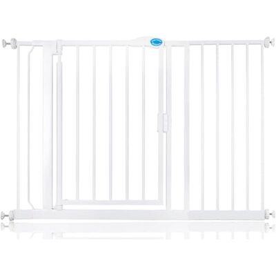 Bettacare Barrière de Sécurité à Fermeture Automatique, Barrière de Sécurité à Pression pour Bébé, Sécurité pour Portes et Couloirs, 118,2cm 125,2cm, Couleur Blanc - Publicité Bettacare Barrière de Sécurité à Fermeture Automatique, Barrière de Sécurité à Pression pour Bébé, Sécurité pour Portes et Couloirs, 118,2cm 125,2cm, Couleur Blanc - Publicité
