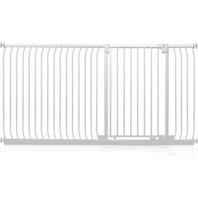 Safetots Barrière de Sécurité Extra Haute Elite, Barrière d'Escalier à Fixation par Pression, Barrière de Sécurité pour Bébé pour Portes, 189cm 198cm, Hauteur Extra Haute de 100cm, Couleur Blanc Mat - Publicité Safetots Barrière de Sécurité Extra Haute Elite, Barrière d'Escalier à Fixation par Pression, Barrière de Sécurité pour Bébé pour Portes, 189cm 198cm, Hauteur Extra Haute de 100cm, Couleur Blanc Mat - Publicité