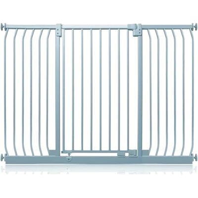 Safetots Barrière de Sécurité Extra Haute Elite, Barrière d'Escalier à Fixation par Pression, Barrière de Sécurité pour Bébé pour Portes, 143cm 152cm, Hauteur Extra Haute de 96.8cm, Couleur Gris Mat - Publicité Safetots Barrière de Sécurité Extra Haute Elite, Barrière d'Escalier à Fixation par Pression, Barrière de Sécurité pour Bébé pour Portes, 143cm 152cm, Hauteur Extra Haute de 96.8cm, Couleur Gris Mat - Publicité
