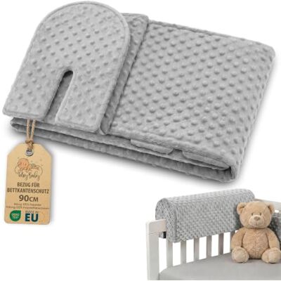 Totsy Baby Housse pour Protection de Bord de lit pour d'enfant 90 cm Protection pour Cadre de lit Contre Les Chutes Sommier tapissier Barrière Protection Oeko-Tex Gris Clair - Publicité Totsy Baby Housse pour Protection de Bord de lit pour d'enfant 90 cm Protection pour Cadre de lit Contre Les Chutes Sommier tapissier Barrière Protection Oeko-Tex Gris Clair - Publicité