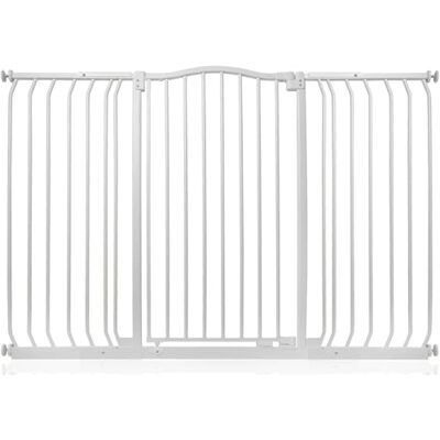 Safetots Barrière de Sécurité Supérieure Extra Haute avec Design Courbé, Barrière à Pression pour Escaliers, 143cm 152cm, Hauteur Extra Haute de 100cm, Couleur Blanc Mat - Publicité Safetots Barrière de Sécurité Supérieure Extra Haute avec Design Courbé, Barrière à Pression pour Escaliers, 143cm 152cm, Hauteur Extra Haute de 100cm, Couleur Blanc Mat - Publicité