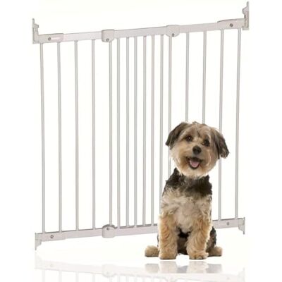 Bettacare Barrière d'Escalier Diagonale pour Chiot et Animaux de Compagnie, Barrière de Sécurité pour Animaux, 67cm 105,5cm, Couleur Blanc - Publicité Bettacare Barrière d'Escalier Diagonale pour Chiot et Animaux de Compagnie, Barrière de Sécurité pour Animaux, 67cm 105,5cm, Couleur Blanc - Publicité