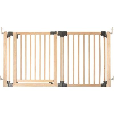 Safetots Séparateur de Pièce Multi-Panneau en Bois, Barrière Flexible avec Porte pour Bébé et Tout-Petit, Installation Facile, jusqu'à 156cm de Largeur x 76cm de Hauteur, Couleur Bois Naturel - Publicité Safetots Séparateur de Pièce Multi-Panneau en Bois, Barrière Flexible avec Porte pour Bébé et Tout-Petit, Installation Facile, jusqu'à 156cm de Largeur x 76cm de Hauteur, Couleur Bois Naturel - Publicité