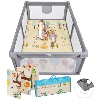 MS - Parque XL Baby Play 180x120 - Double-face - Playpen - Publicité MS - Parque XL Baby Play 180x120 - Double-face - Playpen - Publicité