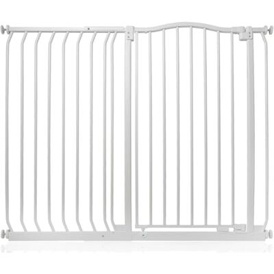 Bettacare Barrière pour Chien à Design Courbé Extra Haute, Barrière à Pression pour Chien et Chiot, Installation Facile, 116cm 125cm, Hauteur Extra Haute de 100cm, Couleur Blanc Mat - Publicité Bettacare Barrière pour Chien à Design Courbé Extra Haute, Barrière à Pression pour Chien et Chiot, Installation Facile, 116cm 125cm, Hauteur Extra Haute de 100cm, Couleur Blanc Mat - Publicité