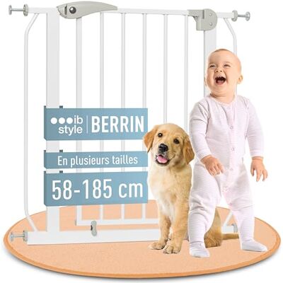IB-Style IB STYLE Barrière de Sécurité Berrin 58-185 Barrière d'escalier, sans Perçage, Barrière de Protection pour Animaux, pour Enfants 6 a 24 Mois, Blanc Gris, 67-75 cm - Publicité IB-Style IB STYLE Barrière de Sécurité Berrin 58-185 Barrière d'escalier, sans Perçage, Barrière de Protection pour Animaux, pour Enfants 6 a 24 Mois, Blanc Gris, 67-75 cm - Publicité