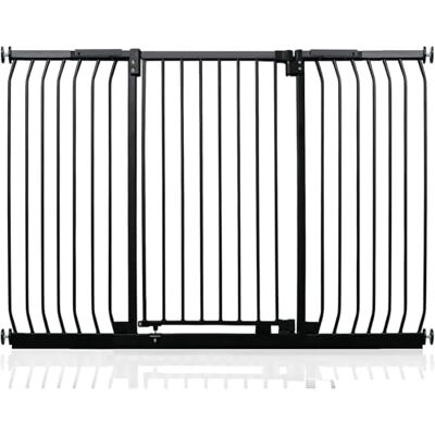 Safetots Barrière de Sécurité Extra Haute Elite, Barrière d'Escalier à Fixation par Pression, Barrière de Sécurité pour Bébé pour Portes, 161cm 170cm, Hauteur Extra Haute de 96.8cm, Couleur Noir Mat - Publicité Safetots Barrière de Sécurité Extra Haute Elite, Barrière d'Escalier à Fixation par Pression, Barrière de Sécurité pour Bébé pour Portes, 161cm 170cm, Hauteur Extra Haute de 96.8cm, Couleur Noir Mat - Publicité