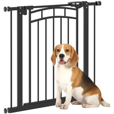 PawHut Barrière de sécurité pour Chien Extensible 74-80 cm, Double Verrouillage, Fermeture Automatique, barrière d'escalier à Fixation par Pression sans percer, Hauteur 76 cm, Noir - Publicité PawHut Barrière de sécurité pour Chien Extensible 74-80 cm, Double Verrouillage, Fermeture Automatique, barrière d'escalier à Fixation par Pression sans percer, Hauteur 76 cm, Noir - Publicité
