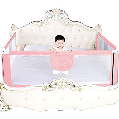 LANTUS Barrière de lit pour Enfant Portable Bed Rail, 180 cm Filet de sécurité pour lit d’Enfant, lit des Parents Protection Contre Les Chutes-1.8m-Rose - Publicité LANTUS Barrière de lit pour Enfant Portable Bed Rail, 180 cm Filet de sécurité pour lit d’Enfant, lit des Parents Protection Contre Les Chutes-1.8m-Rose - Publicité