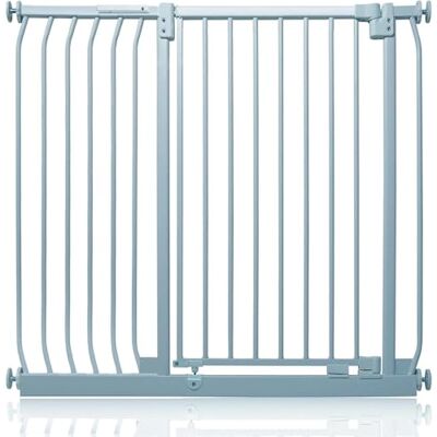 Safetots Barrière de Sécurité Extra Haute Elite, Barrière d'Escalier à Fixation par Pression, Barrière de Sécurité pour Bébé pour Portes, 107cm 116cm, Hauteur Extra Haute de 96.8cm, Couleur Gris Mat - Publicité Safetots Barrière de Sécurité Extra Haute Elite, Barrière d'Escalier à Fixation par Pression, Barrière de Sécurité pour Bébé pour Portes, 107cm 116cm, Hauteur Extra Haute de 96.8cm, Couleur Gris Mat - Publicité