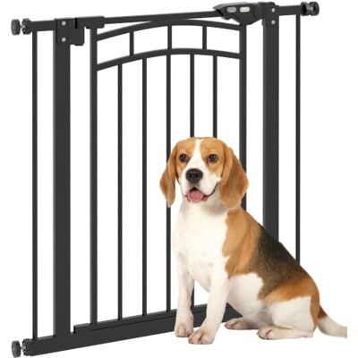 PawHut Barrière de sécurité pour Chien Extensible 74-80 cm, Double Verrouillage, Fermeture Automatique, barrière d'escalier à Fixation par Pression sans percer, Hauteur 76 cm, Noir - Publicité PawHut Barrière de sécurité pour Chien Extensible 74-80 cm, Double Verrouillage, Fermeture Automatique, barrière d'escalier à Fixation par Pression sans percer, Hauteur 76 cm, Noir - Publicité
