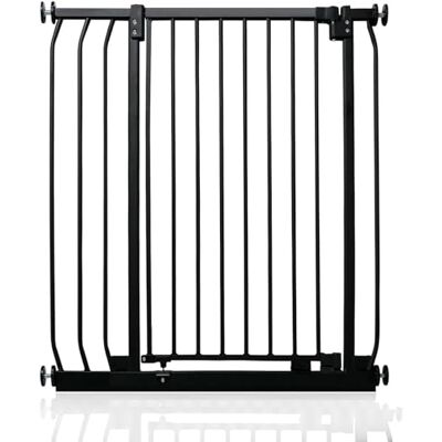 Safetots Barrière de Sécurité Extra Haute Elite, Barrière d'Escalier à Fixation par Pression, Barrière de Sécurité pour Bébé pour Portes, 80cm 89cm, Hauteur Extra Haute de 96.8cm, Couleur Noir Mat - Publicité Safetots Barrière de Sécurité Extra Haute Elite, Barrière d'Escalier à Fixation par Pression, Barrière de Sécurité pour Bébé pour Portes, 80cm 89cm, Hauteur Extra Haute de 96.8cm, Couleur Noir Mat - Publicité