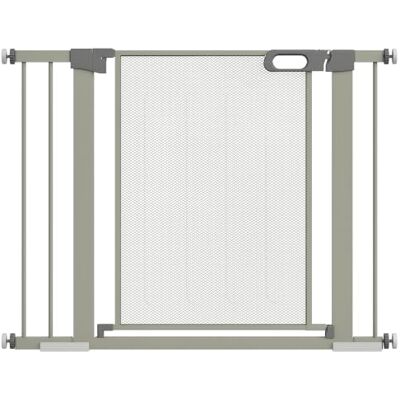 PawHut Barrière de sécurité pour Animaux Domestique avec Fermeture Automatique Double Verrouillage Largeur 75-103 cm Gris - Publicité PawHut Barrière de sécurité pour Animaux Domestique avec Fermeture Automatique Double Verrouillage Largeur 75-103 cm Gris - Publicité