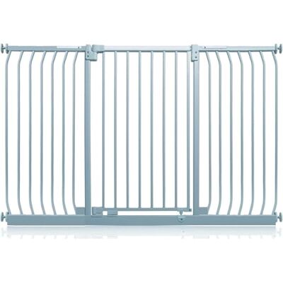 Safetots Barrière de Sécurité Extra Haute Elite, Barrière d'Escalier à Fixation par Pression, Barrière de Sécurité pour Bébé pour Portes, 161cm 170cm, Hauteur Extra Haute de 96.8cm, Couleur Gris Mat - Publicité Safetots Barrière de Sécurité Extra Haute Elite, Barrière d'Escalier à Fixation par Pression, Barrière de Sécurité pour Bébé pour Portes, 161cm 170cm, Hauteur Extra Haute de 96.8cm, Couleur Gris Mat - Publicité