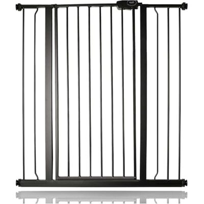 Safetots Barrière de Sécurité Métal Extra Haute à Fixation par Pression, Barrière d'Escalier pour Bébé, 94,3cm 101,9cm, Hauteur de 104cm, Couleur Noir Mat - Publicité Safetots Barrière de Sécurité Métal Extra Haute à Fixation par Pression, Barrière d'Escalier pour Bébé, 94,3cm 101,9cm, Hauteur de 104cm, Couleur Noir Mat - Publicité