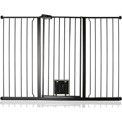 Bettacare Barrière pour Chien avec Trappe Verrouillable, Barrière de Sécurité Extra Haute pour Animaux, 139,8cm 147,4cm, Hauteur 104cm, Couleur Noir - Publicité Bettacare Barrière pour Chien avec Trappe Verrouillable, Barrière de Sécurité Extra Haute pour Animaux, 139,8cm 147,4cm, Hauteur 104cm, Couleur Noir - Publicité
