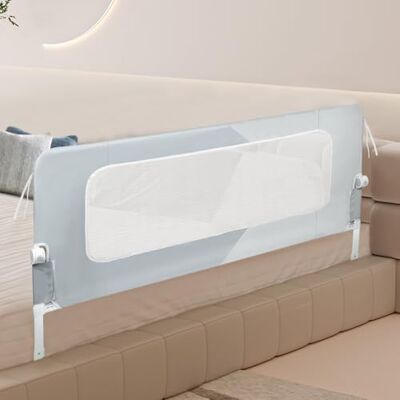 LANTUS Barrière de Sécurité Enfant Lit Pliable, Barrière de Lit Enfant Bébé 0-3 Ans, Barrière de lit pour Les Tout-Petits, réglable en Hauteur, Cadre en métal Robuste- 200*73-86cm Double pièce gris - Publicité LANTUS Barrière de Sécurité Enfant Lit Pliable, Barrière de Lit Enfant Bébé 0-3 Ans, Barrière de lit pour Les Tout-Petits, réglable en Hauteur, Cadre en métal Robuste- 200*73-86cm Double pièce gris - Publicité