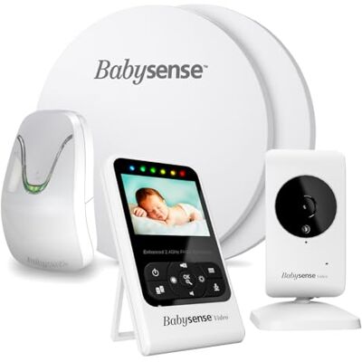 Moniteur Vidéo pour Bébé Babysense avec écran de 2,4" et Moniteur de Mouvement pour bébé, avec alertes en Temps réel en Cas d'absence de Mouvement, Usage Domestique, 2-en-1 - Publicité Moniteur Vidéo pour Bébé Babysense avec écran de 2,4" et Moniteur de Mouvement pour bébé, avec alertes en Temps réel en Cas d'absence de Mouvement, Usage Domestique, 2-en-1 - Publicité