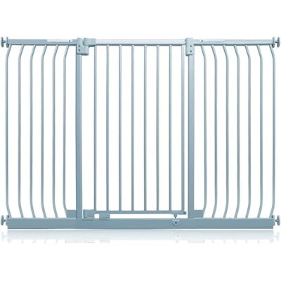 Safetots Barrière de Sécurité Extra Haute Elite, Barrière d'Escalier à Fixation par Pression, Barrière de Sécurité pour Bébé pour Portes, 152cm 161cm, Hauteur Extra Haute de 96.8cm, Couleur Gris Mat - Publicité Safetots Barrière de Sécurité Extra Haute Elite, Barrière d'Escalier à Fixation par Pression, Barrière de Sécurité pour Bébé pour Portes, 152cm 161cm, Hauteur Extra Haute de 96.8cm, Couleur Gris Mat - Publicité