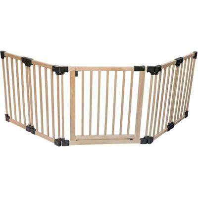 Safetots Barrière de Sécurité Multi-Panneau en Bois, Barrière Flexible avec Porte, Séparateur de Pièce pour Bébés et Tout-Petits, jusqu'à 256cm de Largeur x 76cm de Hauteur, Couleur Bois Naturel - Publicité Safetots Barrière de Sécurité Multi-Panneau en Bois, Barrière Flexible avec Porte, Séparateur de Pièce pour Bébés et Tout-Petits, jusqu'à 256cm de Largeur x 76cm de Hauteur, Couleur Bois Naturel - Publicité
