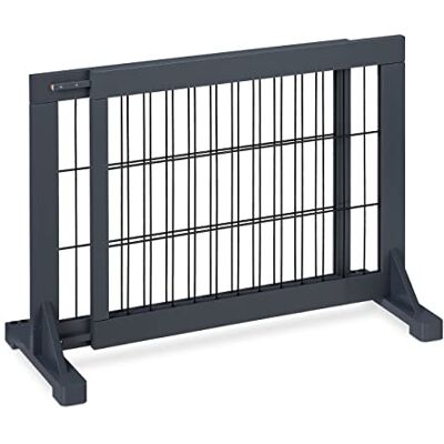 Relaxdays Barrière de sécurité, Extensible, escaliers et Portes, HxL : env. 56x70-115 cm, pour Enfants & Chiens, Grise - Publicité Relaxdays Barrière de sécurité, Extensible, escaliers et Portes, HxL : env. 56x70-115 cm, pour Enfants & Chiens, Grise - Publicité