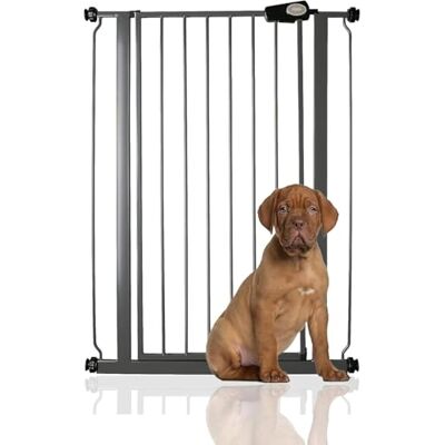 Bettacare Barrière Extra Haute Premium pour Chien, Installation Facile par Pression pour Chien et Chiot, 75cm 83cm, Extra Haute de 104cm, Couleur Gris Ardoise - Publicité Bettacare Barrière Extra Haute Premium pour Chien, Installation Facile par Pression pour Chien et Chiot, 75cm 83cm, Extra Haute de 104cm, Couleur Gris Ardoise - Publicité