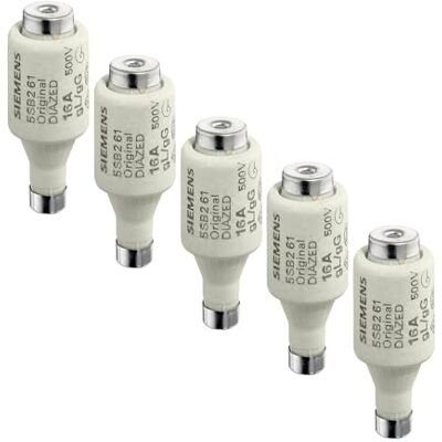 Siemens Lot de 5 fusibles DIAZED 500 V 25 A - Publicité Siemens Lot de 5 fusibles DIAZED 500 V 25 A - Publicité