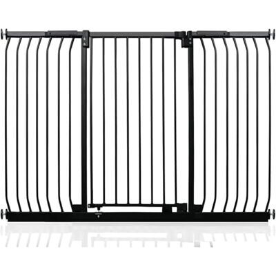 Safetots Barrière de Sécurité Extra Haute Elite, Barrière d'Escalier à Fixation par Pression, Barrière de Sécurité pour Bébé pour Portes, 152cm 161cm, Hauteur Extra Haute de 96.8cm, Couleur Noir Mat - Publicité Safetots Barrière de Sécurité Extra Haute Elite, Barrière d'Escalier à Fixation par Pression, Barrière de Sécurité pour Bébé pour Portes, 152cm 161cm, Hauteur Extra Haute de 96.8cm, Couleur Noir Mat - Publicité