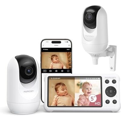 momcozy Babyphone Caméra BM04 Écran 5 Pouces, avec ou sans WiFi - Publicité momcozy Babyphone Caméra BM04 Écran 5 Pouces, avec ou sans WiFi - Publicité