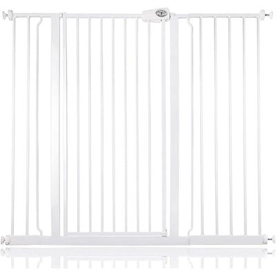 Bettacare Barrière Extra Haute Premium pour Chien, Installation Facile par Pression pour Chien et Chiot, 121,3cm 128,9cm, Extra Haute de 104cm, Couleur Blanc - Publicité Bettacare Barrière Extra Haute Premium pour Chien, Installation Facile par Pression pour Chien et Chiot, 121,3cm 128,9cm, Extra Haute de 104cm, Couleur Blanc - Publicité