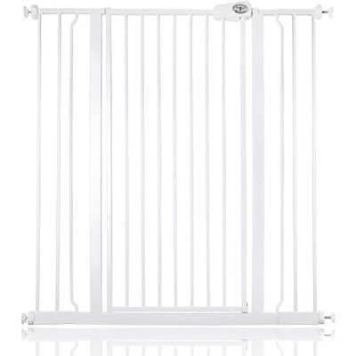 Bettacare Barrière pour Enfants et Chiens, Barrière Extra Haute de 104cm, Barrière de Sécurité Étroite à Pression pour Escalier, 100,8cm 108,4cm, Couleur Blanc - Publicité Bettacare Barrière pour Enfants et Chiens, Barrière Extra Haute de 104cm, Barrière de Sécurité Étroite à Pression pour Escalier, 100,8cm 108,4cm, Couleur Blanc - Publicité