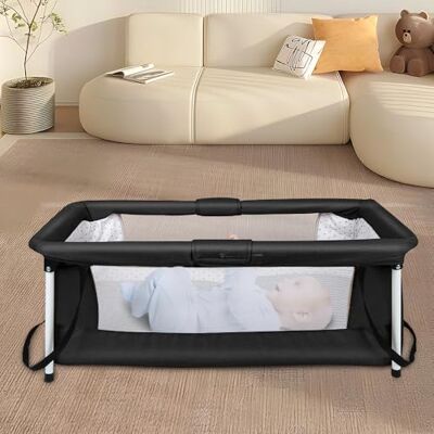 LANTUS Lits de bébé, Lits de Voyage,Multifonction, Berceau pour Enfants, Parc, pour bébés et Enfants de la Naissance jusqu'à 35 kg,90 * 70 * 50cm (Noir) - Publicité LANTUS Lits de bébé, Lits de Voyage,Multifonction, Berceau pour Enfants, Parc, pour bébés et Enfants de la Naissance jusqu'à 35 kg,90 * 70 * 50cm (Noir) - Publicité