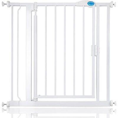 Bettacare Barrière de Sécurité à Fermeture Automatique, Barrière de Sécurité à Pression pour Bébé, Sécurité pour Portes et Couloirs, 82,2cm 89,2cm, Couleur Blanc - Publicité Bettacare Barrière de Sécurité à Fermeture Automatique, Barrière de Sécurité à Pression pour Bébé, Sécurité pour Portes et Couloirs, 82,2cm 89,2cm, Couleur Blanc - Publicité