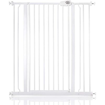Bettacare Barrière Extra Haute Premium pour Chien, Installation Facile par Pression pour Chien et Chiot, 95,3cm 102,9cm, Extra Haute de 104cm, Couleur Blanc - Publicité Bettacare Barrière Extra Haute Premium pour Chien, Installation Facile par Pression pour Chien et Chiot, 95,3cm 102,9cm, Extra Haute de 104cm, Couleur Blanc - Publicité